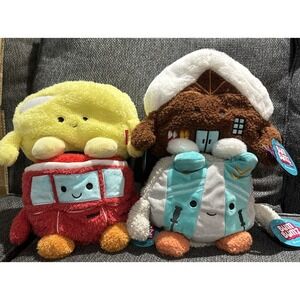 New with Tags Bum Bumz Plush Lot - (3) SkiLodge & (1) Baker Collections